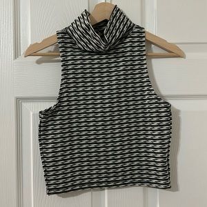 Free People Sleeveless Cropped Mock Me Tank